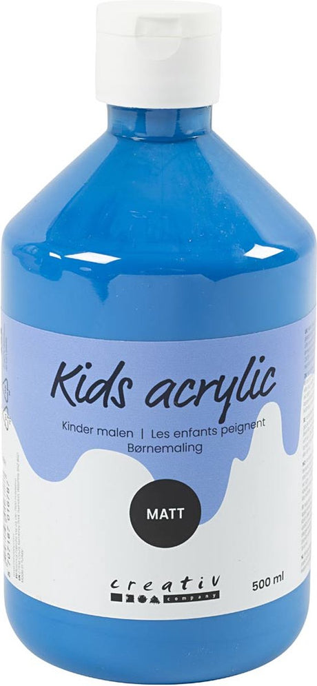 Creativ Company Acrylfarbe matt, Primärblau, 500 ml 1 Flasche