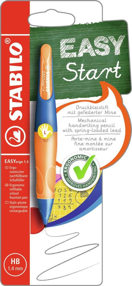 Stabilo easyergo 1.4 – ergonomischer Druckbleistift – Linkshänder – neonorange