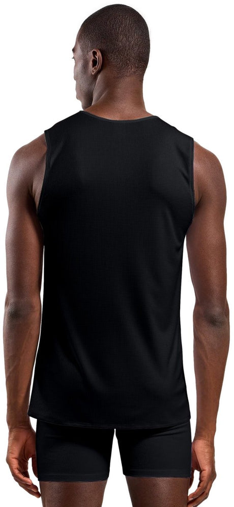 Odlo Active Light Base Layer Singlet mit Rundhalsausschnitt – Herren – Schwarz – XL