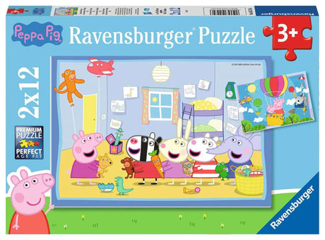 Ravensburger - Die Abenteuer von Peppa Pig Bein -Puzzle 12 Teile