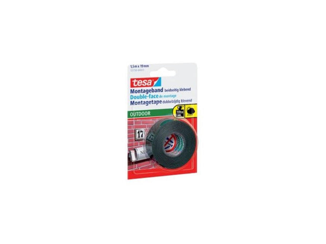 Tesa Montageband Outdoor doppelseitig klebend 1,5 m x 1,9 cm