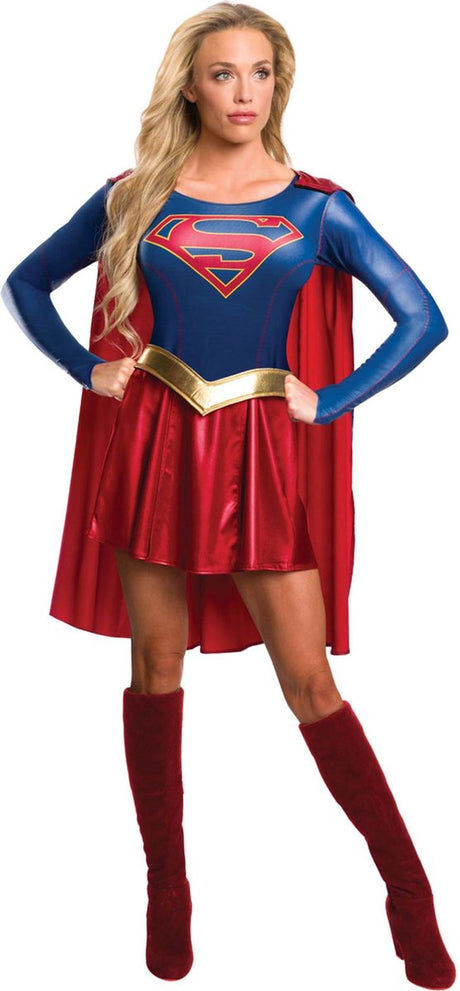 Rubies UK – Supergirl-Serie-Kostüm für Damen – groß – Erwachsenenkostüme