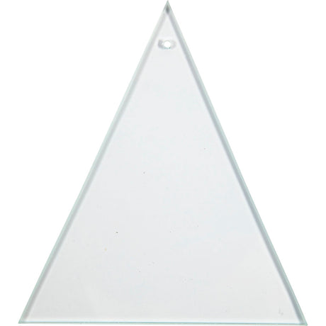 Creativ Company Glass Plate Dreieck mit Loch 8x9cm, 10st.
