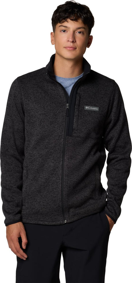 Columbia Sweater Weather™ Full Zip Herren-Outdoorweste – Black Heather – Größe S