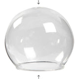 Creativ Company Glockenglas ohne Sockel, D 8 cm, Lochgröße 5 cm, transparent, 4 Stück 1 Box