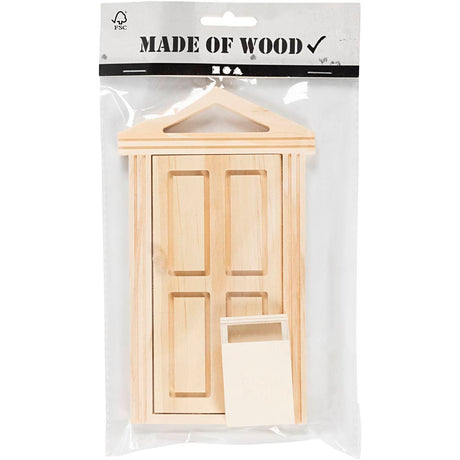 Kreativunternehmen https: www.cchobby.nl door-with-cornice-and-letterbox-h-5-5-18-cm-w-3-5-10-5-cm-1-box
