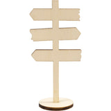 Kreativfirma Holzplattenpfeile zu Fuß, 12 cm