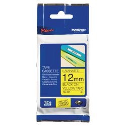 Brother TZ-631 12 mm – Schwarz auf Gelb – laminiert (8 m)