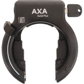 Axa Solid Ringslot - hoher Qualitätsrahmenschlitz, extra breites Öffnen, Kunst 2 Sterne, schwarz - 58 mm