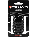 Trivio - Distanzstück 10mm 1 1 8 Aluminium schwarz - 5 Stück