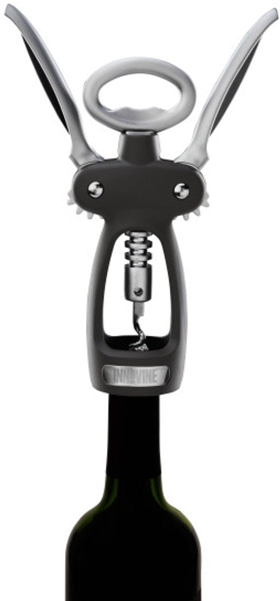 Innovine™ Doppelhebel-Korkenzieher – Graphit