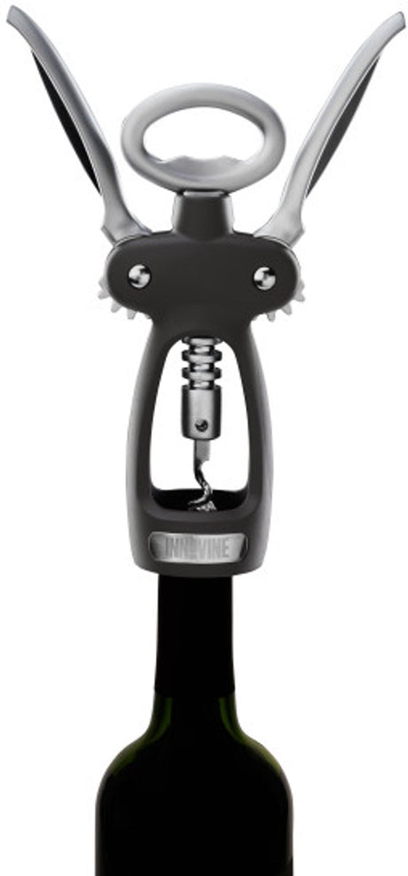 Innovine™ Doppelhebel-Korkenzieher – Graphit