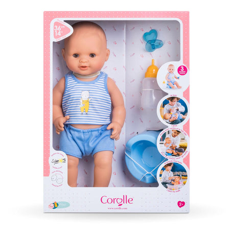 Corolle Mon Grand Poupon Trinken und Plaspop - Paul, 36 cm