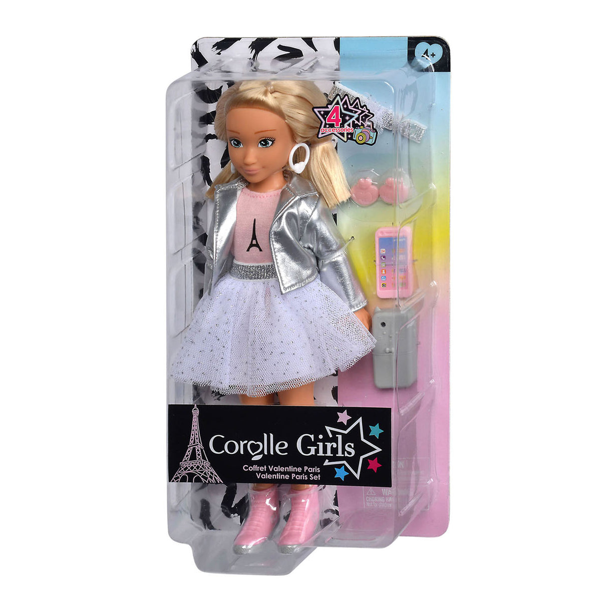 Corolle Modepuppe Valentine Paris Fashion Week Set – Puppe mit Accessoires.