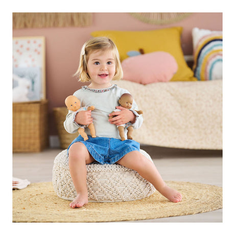 Corolle Mon Premier Poupon Mini Calin Babypop - Kaninchenblaue Augen, 20 cm