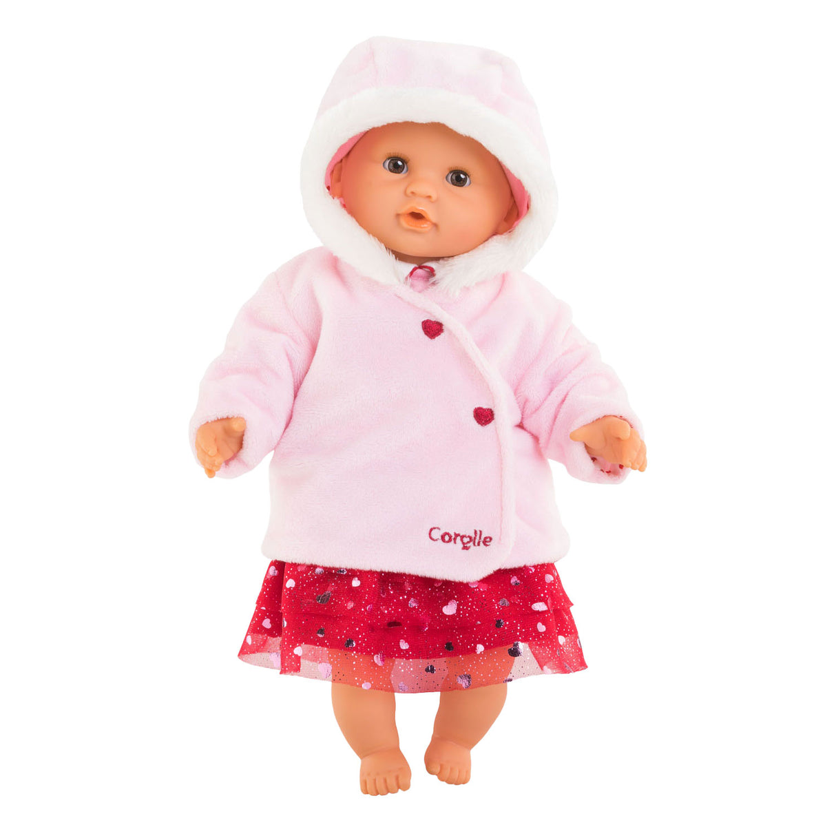Corolle Mon Premier Poupon-Jacke Herzen rosa, 30 cm