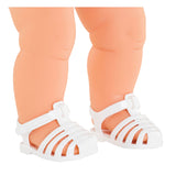 Corolle Mon Grand Poupon Sandalen weiß, 36 cm