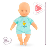 Corolle Mini-Badebabypuppe – blau, 20 cm