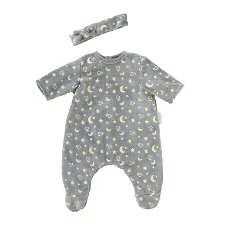 Pyjama und Stirnband für Corolle-Puppe, 30 cm – leuchtet im Dunkeln