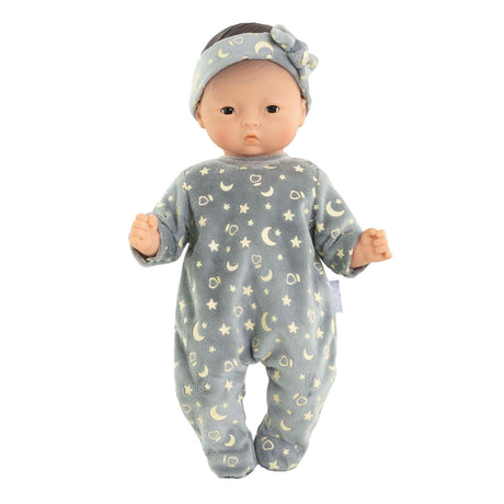 Pyjama und Stirnband für Corolle-Puppe, 30 cm – leuchtet im Dunkeln