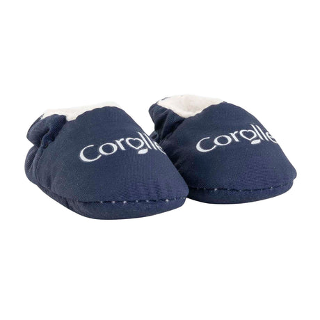 Corolle Babypuppenhausschuhe Marineblau - Puppenkleidung 30cm.