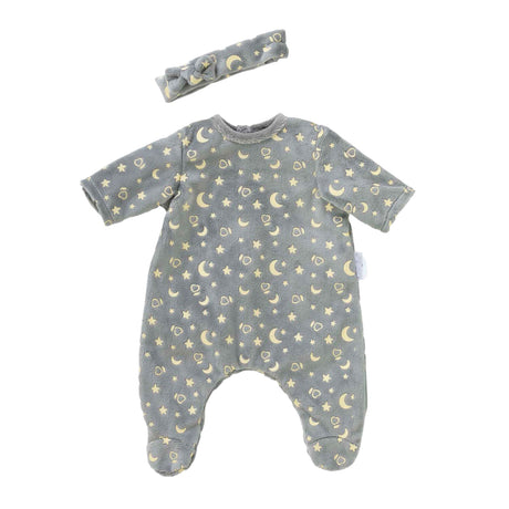 Corolle-Puppenpyjama glitzert im Dunkeln und Stirnband, 36 cm