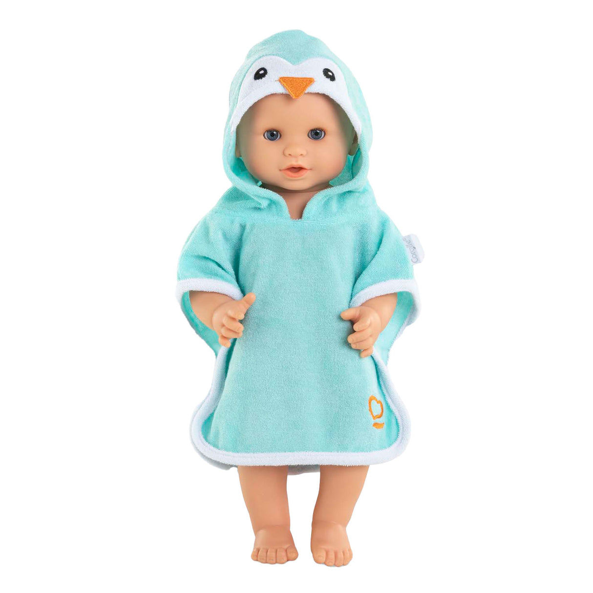 Corolle Badeumhang für Babypuppe – Pinguin, 36 cm