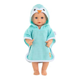 Corolle Badeumhang für Babypuppe – Pinguin, 36 cm