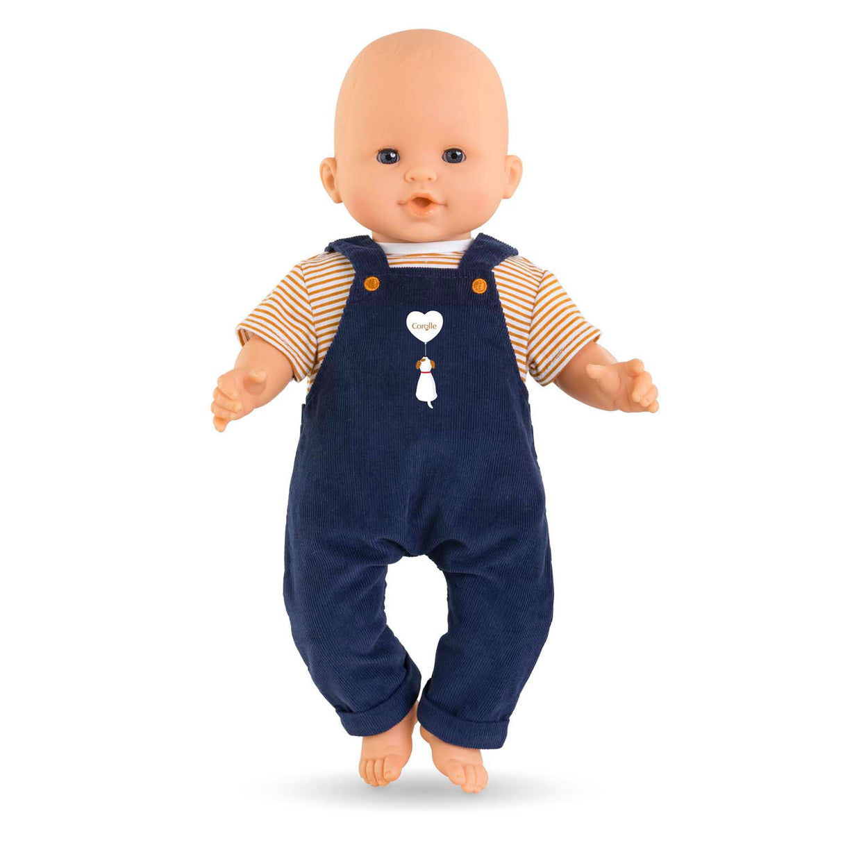 Corolle-T-Shirt und marineblauer Overall, 36 cm