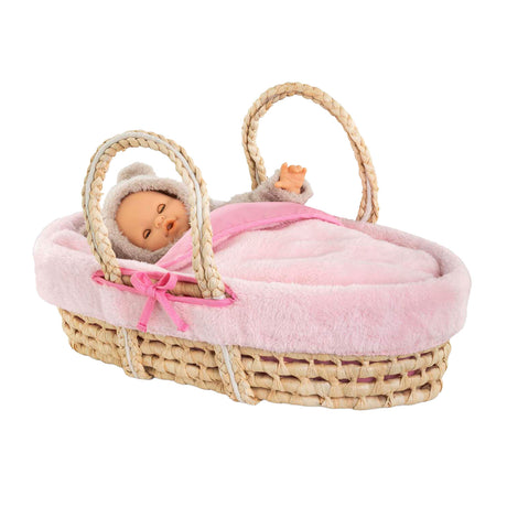 Set aus geflochtenen Corolle-Körben für Babypuppen – Plüsch