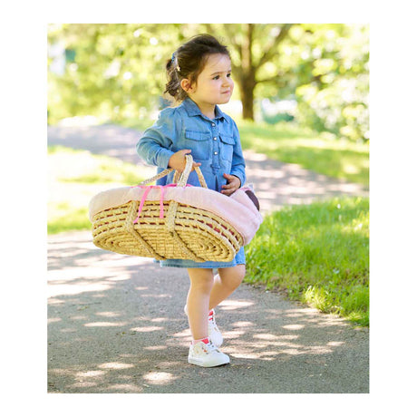 Set aus geflochtenen Corolle-Körben für Babypuppen – Plüsch