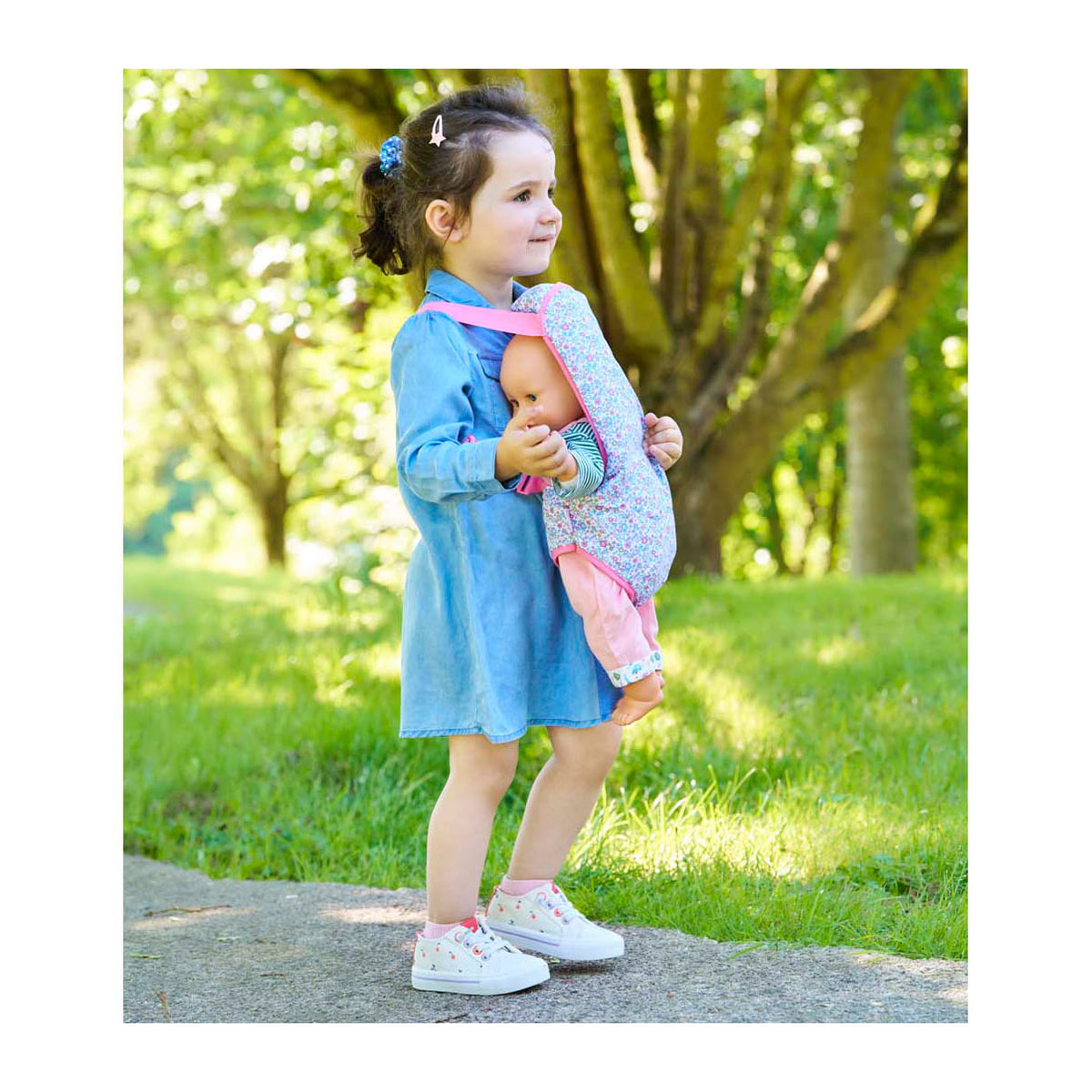Corolle Babytrage Blumen für Babypuppen von 36-42cm