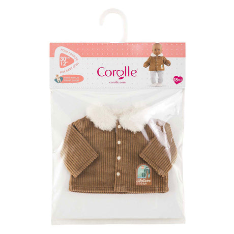 Corolle Puppenjacke Samt kleiner Entdecker 30cm braunes Fleece.