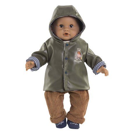 Regenmantel für Corolle-Puppe, wendbar – Puppenzubehör, 30 cm, wasserabweisend.