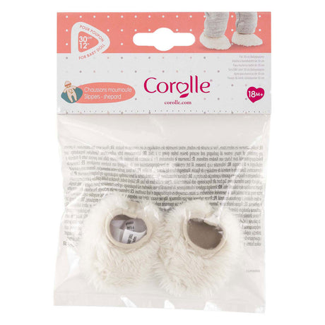 Corolle Puppenhausschuhe – weiches Hausschuhe-Zubehör für Puppe 30 cm.