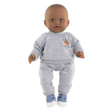 Corolle poppenkostuum joggingpak grijs 36cm - zachte poppenkleding.