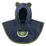 Corolle Regenponcho-Puppenkostüm 36 cm mit Kapuze und Bärenohren.