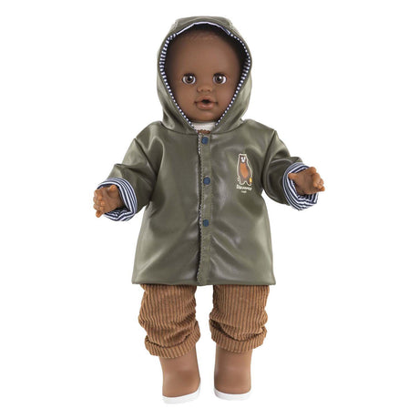 Regenmantel für Corolle-Puppe – Puppenzubehör, 36 cm, Teddybär-Aufdruck.