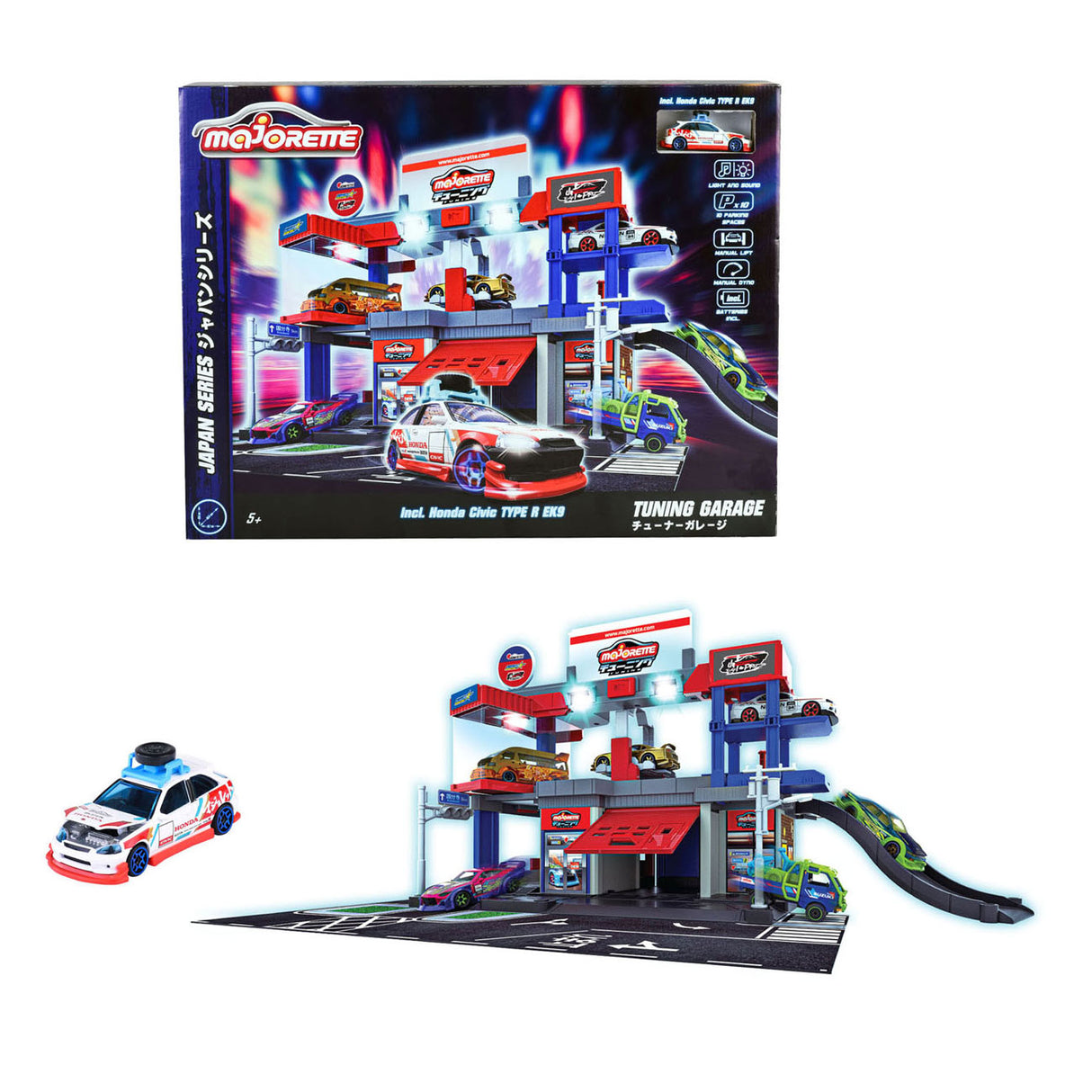 Tuning-Garage-Spielset der Majorette Japan-Serie