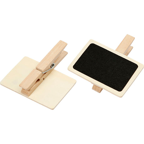 Kreativunternehmen https: www.cchobby.nl blackboard-with-clothespins-size-6-8x4-7-cm-6-piece-1-box