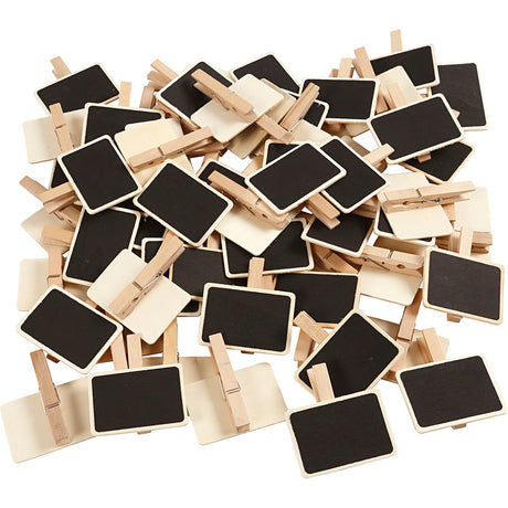 Kreativunternehmen https: www.cchobby.nl blackboard-with-clothespins-size-6-8x4-7-cm-100-piece-1-box