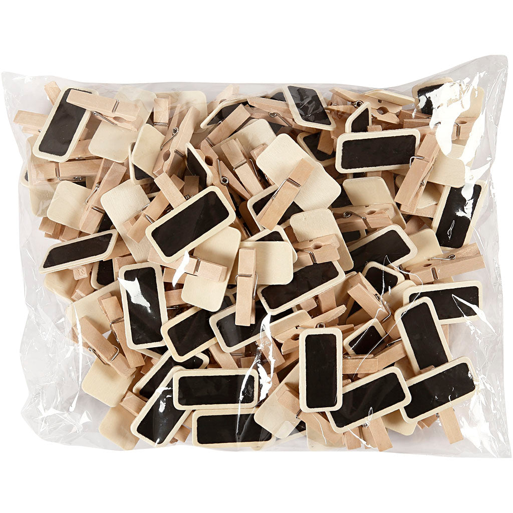 Https: www.cchobby.nl blackboard-with-clothespins-size-4x2-cm-100-piece-1-box