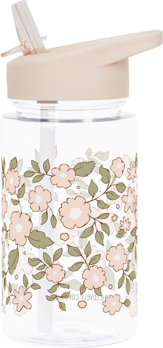 A little lovely company - drinkfles drinkbus - bloesems-roze