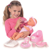 Simba - Neugeborenes Baby - Babypuppe - 43 cm - Schlafaugen - rosa - Trink- und Pinkelfunktion - Babypuppe