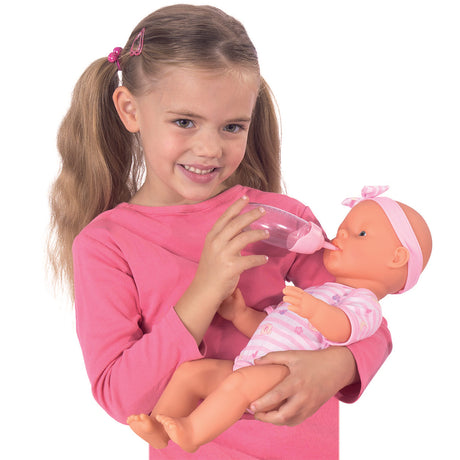 Simba - Neugeborenes Baby - Babypuppe - 43 cm - Schlafaugen - rosa - Trink- und Pinkelfunktion - Babypuppe