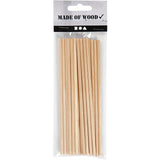 Creativ Company Round Craft Sticks Wood, 20st.