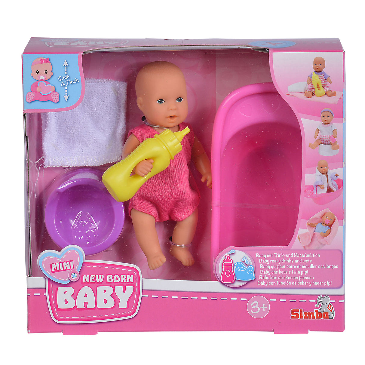 Neugeborenes Baby Mini geborenes Baby im schlechten Set