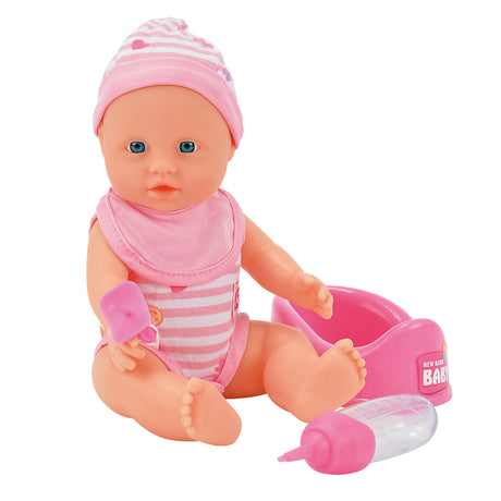 Neugeborene Babypuppe trinken und pinkeln Simba 30 cm