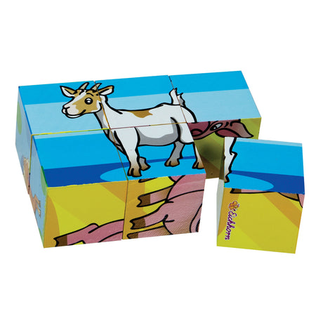 Eichhorn Blockpuzzle, 6 Teile.