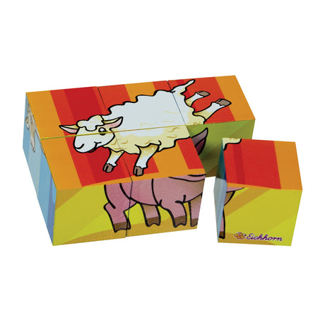 Eichhorn Blockpuzzle, 6 Teile.